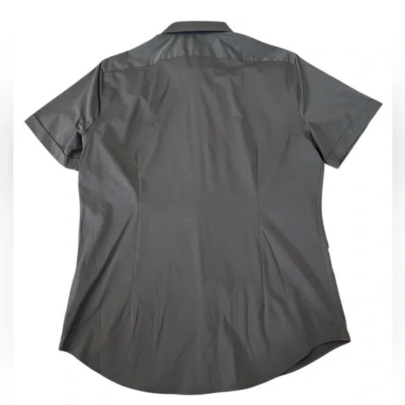 Express Slim Short Sleeve Button Down Shirt - Picture 2 of 8